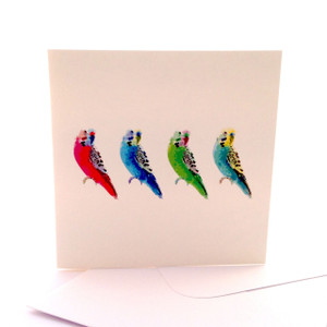 Four Budgies