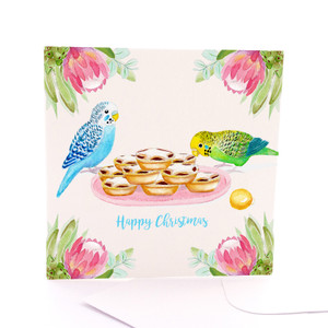 Christmas Budgies
