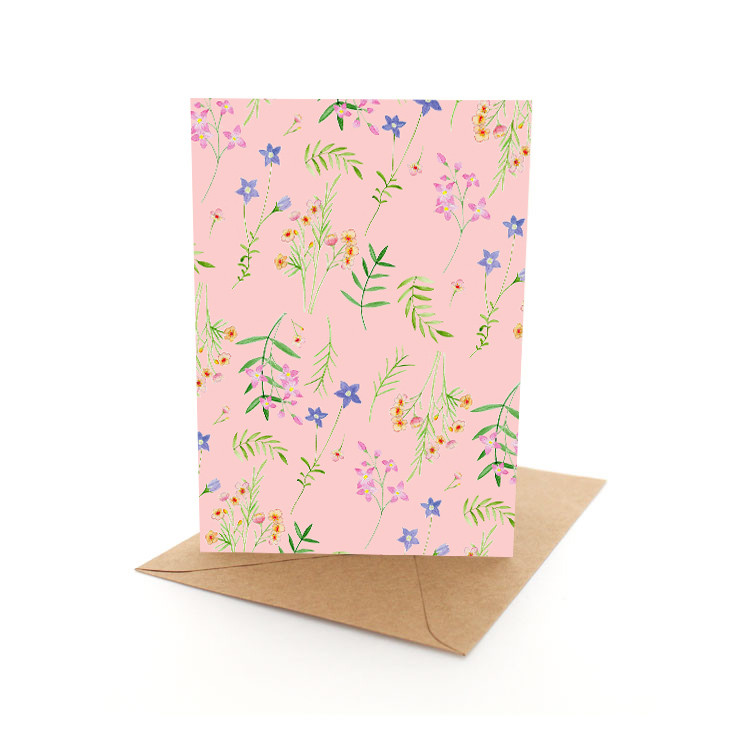 Wildflowers on Pink