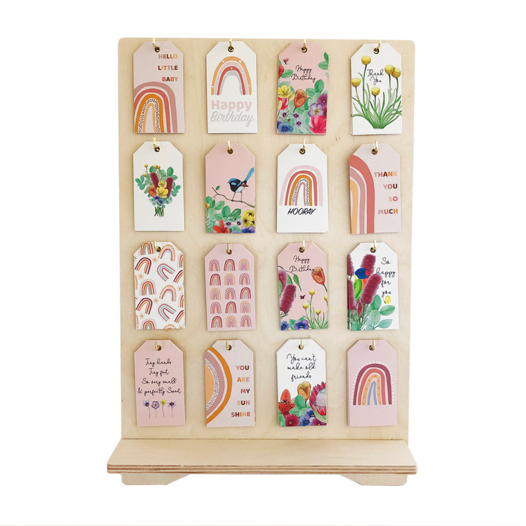 Gift Tag Stand - Bush Walk/Rainbows ** Wholesale Only **
