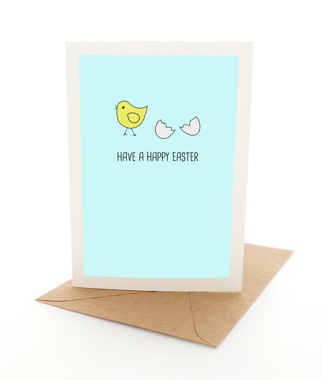 Happy Easter Chick - Blue