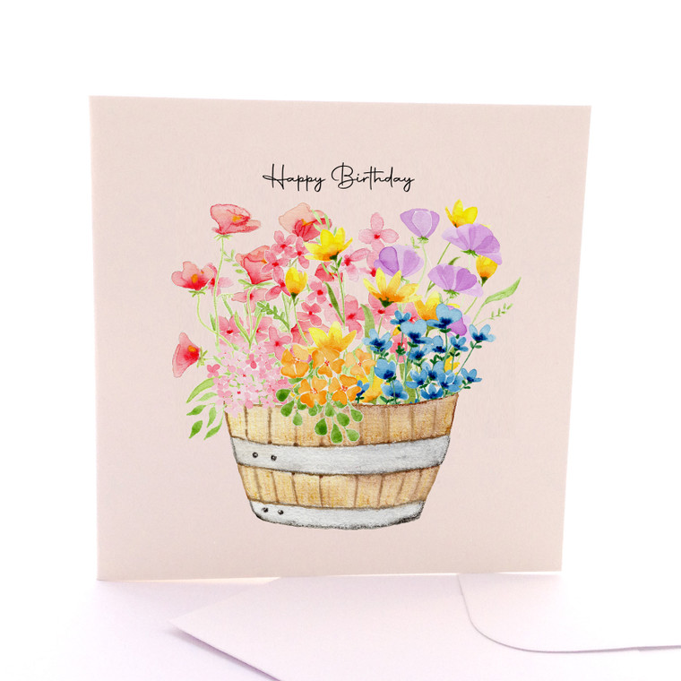 Barrel of Birthday Blooms