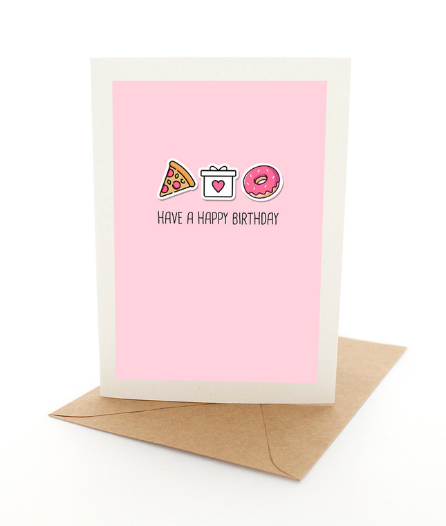 Birthday Stickers Pink