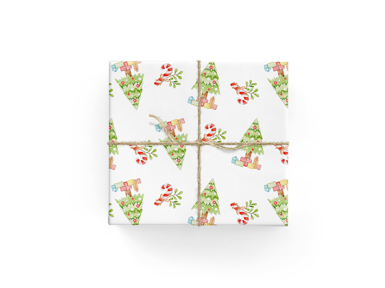 Trees & Candy Canes  Wrap
