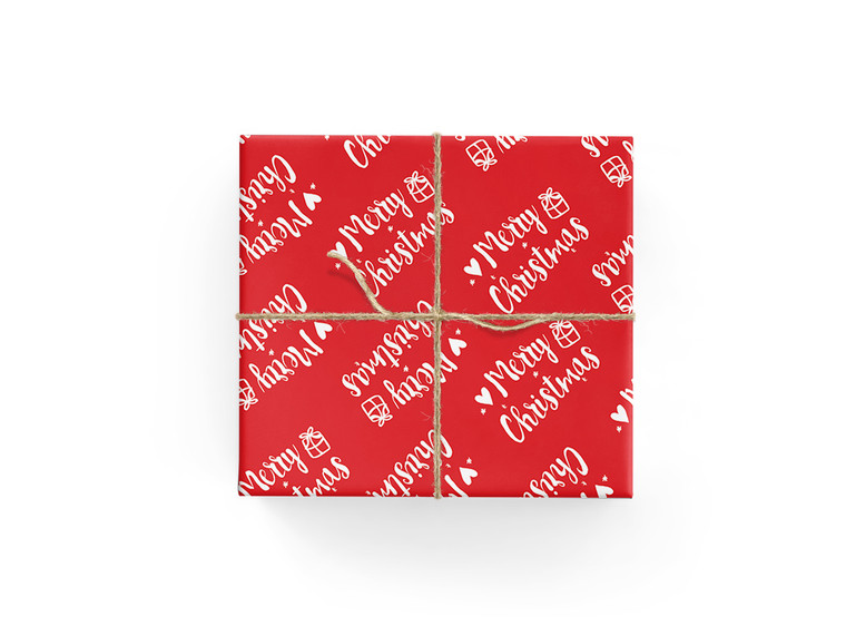 Red Merry Christmas Wrap