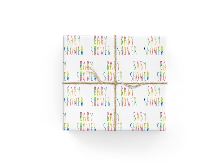 Baby Shower Letters Wrap