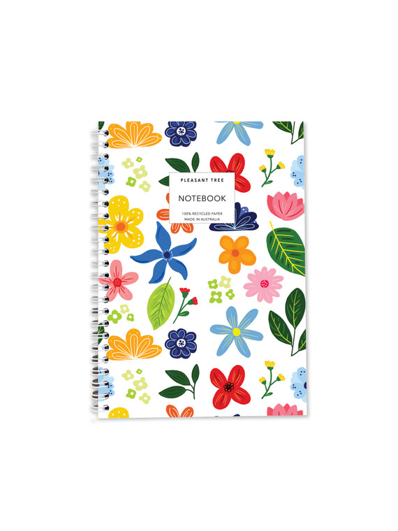A5 Notebook - Bright Flowers