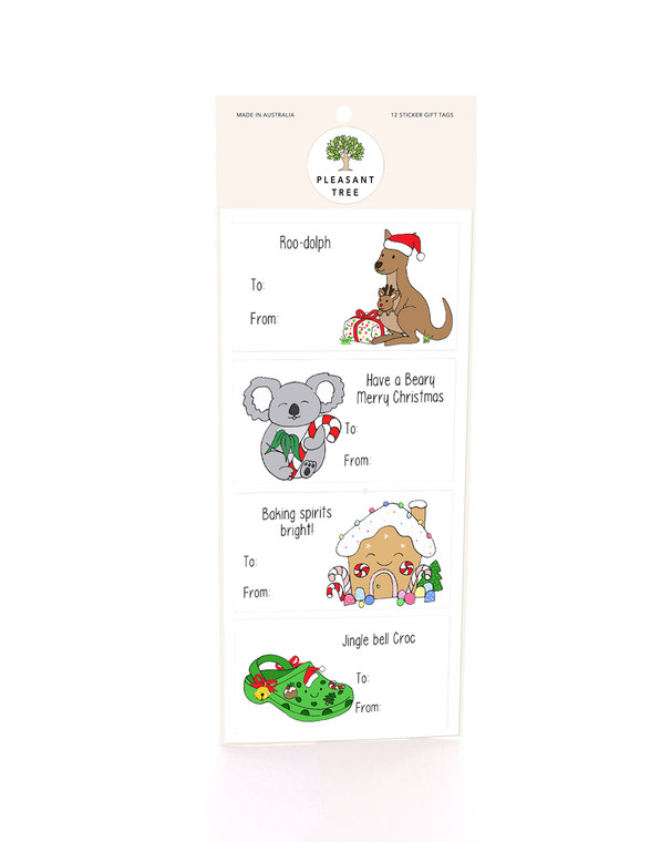 Punny Xmas - 3 Sticky Labels