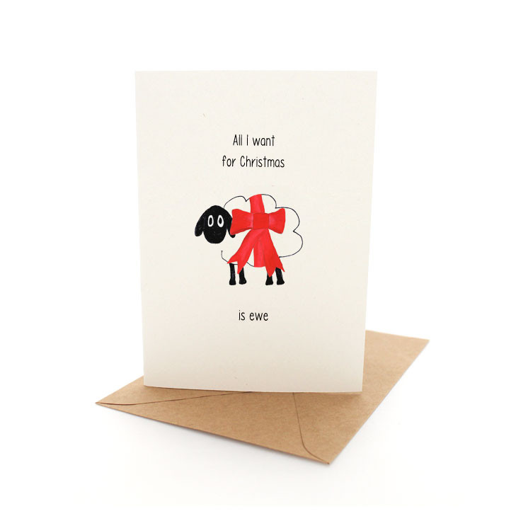 Punny Xmas Ewe