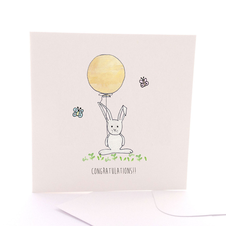Bunny Congrats Yellow