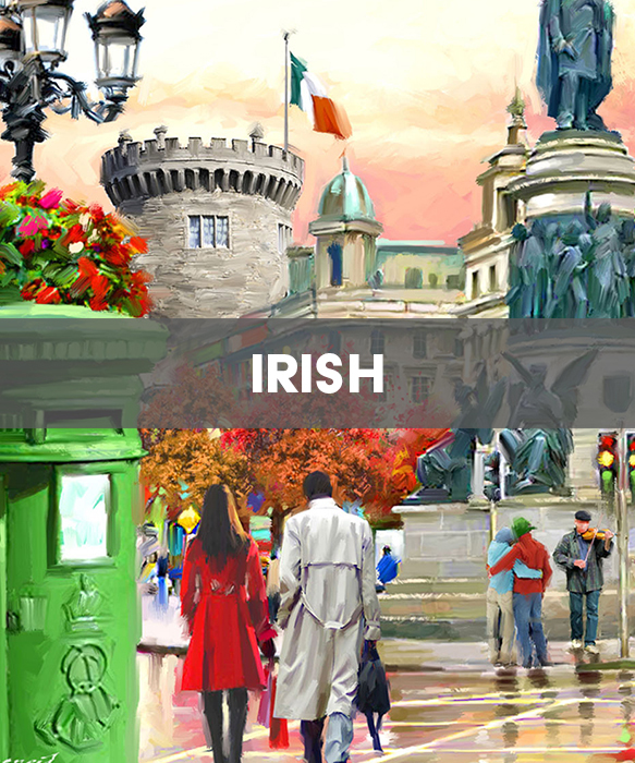 Irish Themed Ceramic Wall Art Tiles & Souvenirs