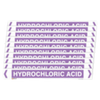 Self Adhesive Hydrochloric Acid Pipe Marker