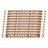 Self Adhesive Unleaded Fuel Pipe Marker