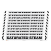 Self Adhesive Saturated Steam Pipe Marker