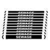 Self Adhesive Sewage Pipe Markers