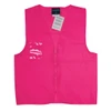 Industra Unisex Hi-Vis Safety Day Use Zip Vest with ID Pocket IN-1002