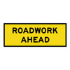Roadwork Ahead Sign - Boxed Edge Sign - 2400 x 900mm 61612