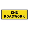 End Road Work Sign - Boxed Edge Sign - 2400 x 900mm T2-16B