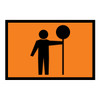 Traffic Controller Ahead - Boxed Edge Sign - 900 x 600mm 61622