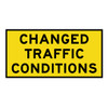 Changed Traffic Conditions Ahead Sign - Boxed Edge Sign - 1800 x 900mm T1-23A