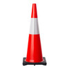 900mm Orange Traffic Cone with 3M Class 1 Reflective Tape 