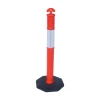 Orange T-Top Reflective Bollard Complete With 8 Kg Base - Class 1 3M Tape RS-3166