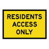 Residents Access Only Sign - Boxed Edge Sign - 900 x 600mm T-RAOJ