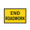 End Road Work - Boxed Edge Sign - 900 x 600mm