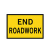 End Road Work - Boxed Edge Sign - 900 x 600mm T2-Q03