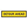 Detour Ahead - Multi Message Sign - SA - 1200 x 300mm 62437