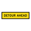 Detour Ahead - Multi Message Sign - SA - 1200 x 300mm 