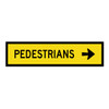 Pedestrians Right - Multi Message Sign - NSW - 1200 x 300mm 61966