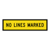 No Lines Marked - Multi Message Sign - SA - 1200 x 300mm