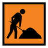 Road Worker - Multi Message Sign - NSW - 600 x 600mm 