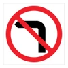 No Left Turn - Multi Message Sign - SA - 600 x 600mm RM2-6A(L)