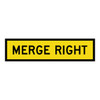 Merge Right - Multi Message Sign - SA - 1200 x 300mm 62455