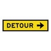 Detour Right - Multi Message Sign - NSW - 1200 x 300mm 61960