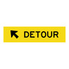 Detour Ahead Left - Multi Message Sign - WA - 1200 x 300mm 62265