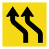 Lane Status - Both Lanes Left Deviation - Multi Message Sign - WA - 600 x 600mm 