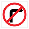 No Right Turn - Multi Message Sign - WA - 600 x 600mm MMS-REG-4(R)