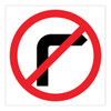 No Right Turn - Multi Message Sign - VIC - 600 x 600mm 