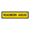 Roadwork Ahead - Corflute - Multi Message Sign - QLD - 1200 x 300mm 
