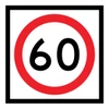 Speed Limit - Multi Message Sign - QLD - 600 x 600mm - km/h 62108