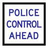 Police Control Ahead - Multi Message Sign - QLD - 600 x 600mm 