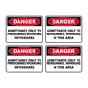 Danger Sign - Admittance Only To Personnel SSD-1045