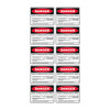 Danger Sign - Beware of Overhead Electric Hazard SSD-1075