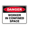 Danger Sign - Worker in Confined Space 