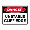 Danger Sign - Unstable Cliff Edge