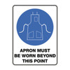Mandatory Sign - Apron Must Be Worn 