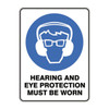 Mandatory Sign - Hearing and Eye Protection
